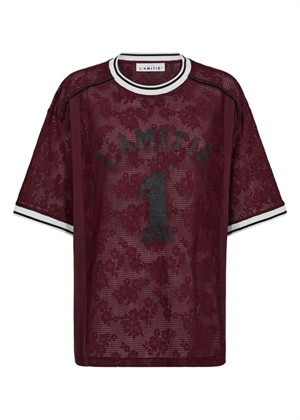 Sporty lace football tee Amarone HAUTE L\'AMITIÈ